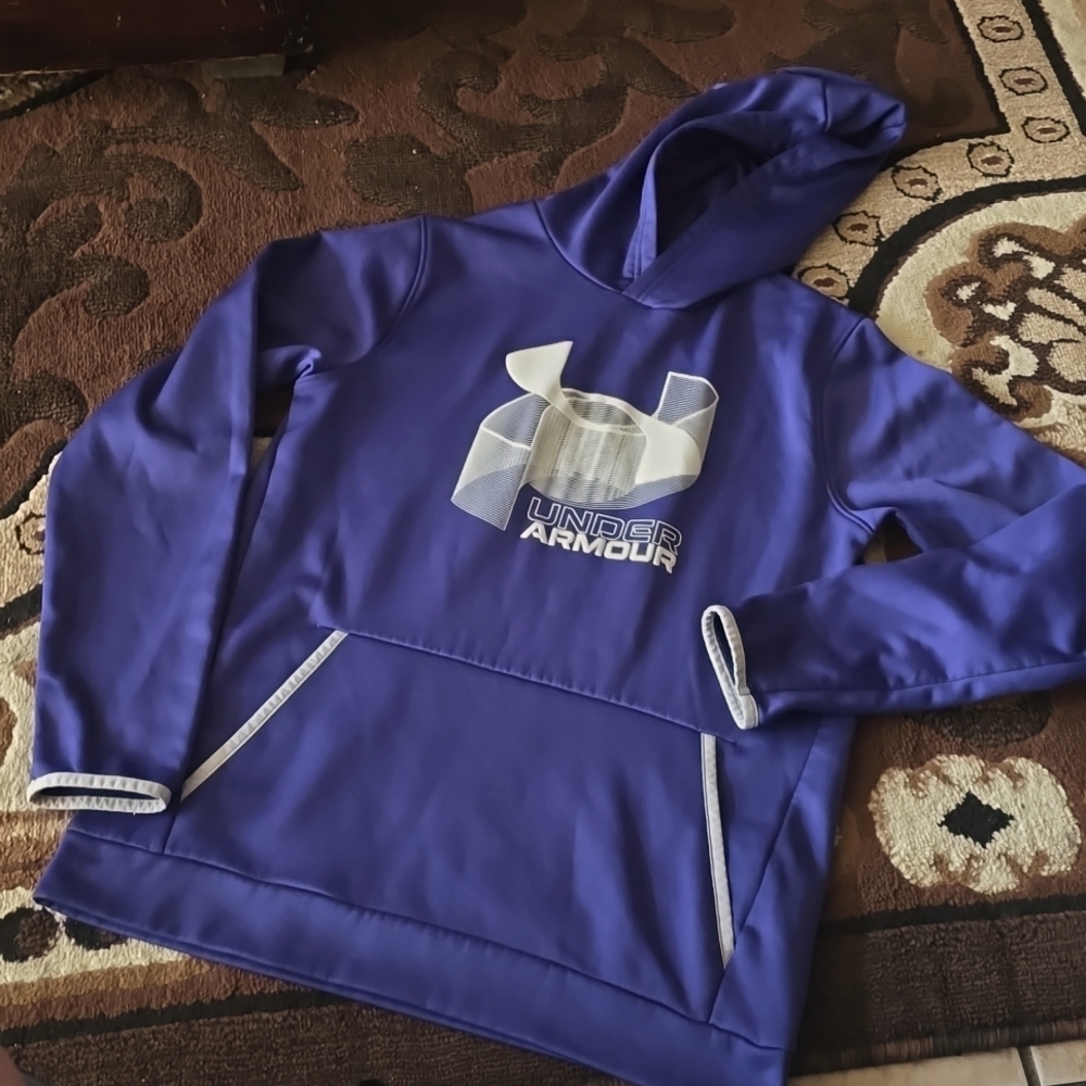 YXL Hoodie Pull Over w pockets VGUC UNDER ARMOUR